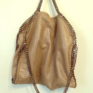 Stella McCartney Falabella Chamois Fold Over Tote